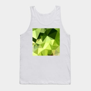 Electric Lime Green Abstract Low Polygon Background Tank Top